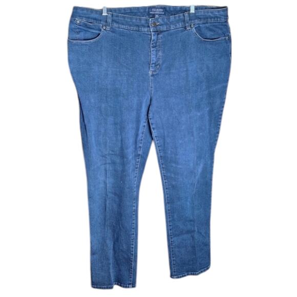 Talbots Women 20W Simply Flattering 5 Pocket Cotton Stretch Straight Denim Jeans - Picture 1 of 4